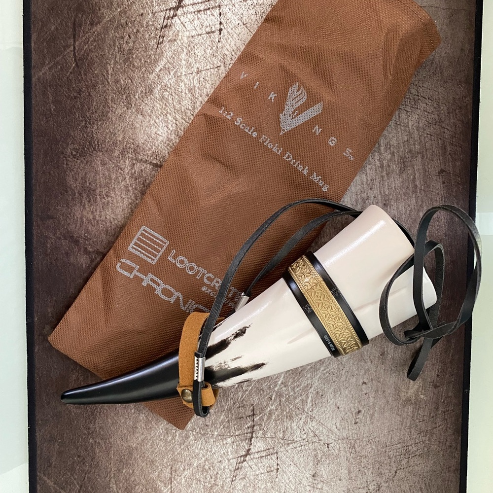 Vikings Drinking Horn 1:2 Scale Floki Drink Mug Loot Crate Exclusive